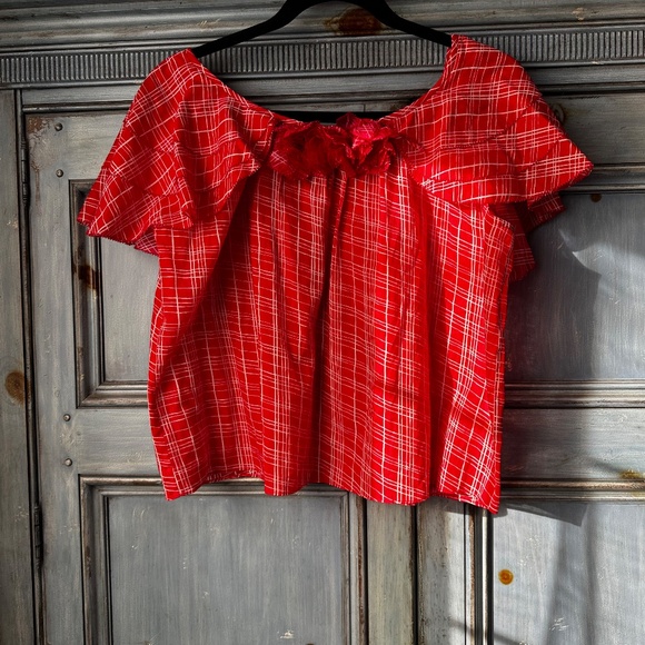 Doen Analicia Sylvie Plaid top size L - Picture 6 of 14